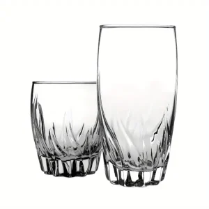 12-piece drinking glass set, durable for everyday and bar use