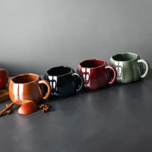 4-Pack 16oz Pumpkin Pearl Coffee Mugs