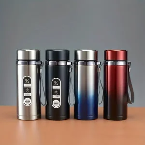 1pc 16.9oz Stainless Steel Vacuum Insulation Cup with Handle - Perfect for Outdoor Activities, Business, and Office Use