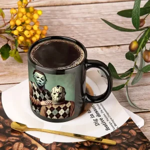 Funny 'Terror Figure' 11oz Ceramic Mug - Perfect for Coffee, Water, Birthday & Holiday Gifts, Ideal for Office, Family, Parties & Weddings